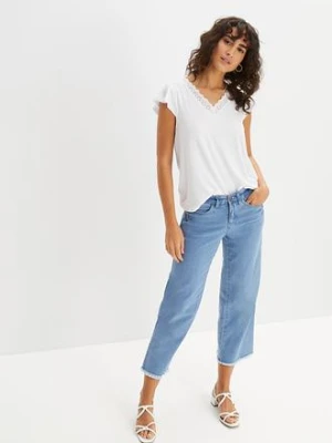 T-shirt z mieszanki wiskozy bonprix