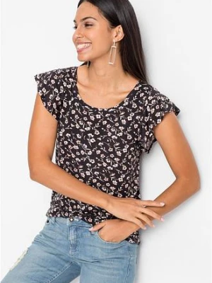 Zdjęcie produktu T-shirt z mieszanki wiskozy BonPrix czarny
