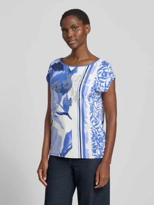 T-shirt z mieszanki wiskozy, krój regular fit Betty Barclay Królewski niebieski