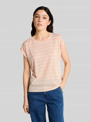 T-shirt z mieszanki wiskozy, krój regular fit Tom Tailor Denim