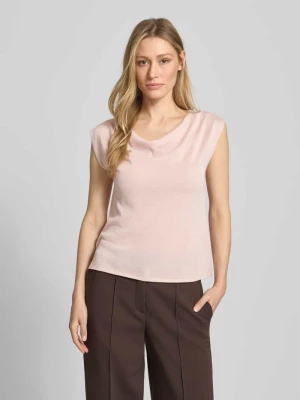 T-shirt z mieszanki wiskozy o kroju relaxed fit s.Oliver BLACK LABEL