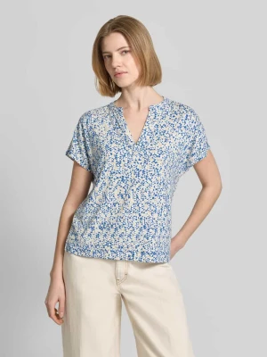 T-shirt z mieszanki wiskozy o kroju relaxed fit s.Oliver Jasnoniebieski