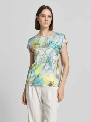 T-shirt z mieszanki wiskozy z obszyciem z kamieni stras Betty Barclay