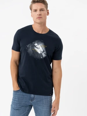 T-shirt z motocyklem T-MILE Volcano