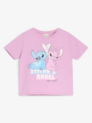 T-shirt z motywem Disney'a Stitch & Angel bonprix