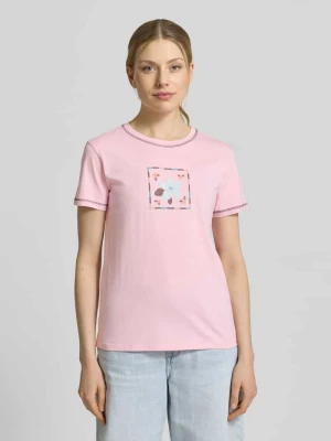 t-shirt z motywem i okrągłym dekoltem Jake*s Casual