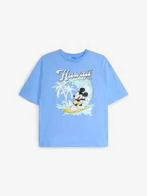 T-shirt z motywem myszki Mickey, loose fit, czysta bawełna bonprix