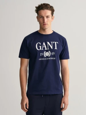 T-Shirt z Motywem Retro Crest GANT