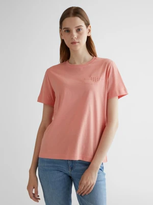 T-Shirt z Motywem Shield W Tej Samej Tonacji Kolorystycznej GANT