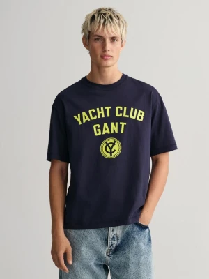 T-Shirt z Motywem Yacht Club GANT