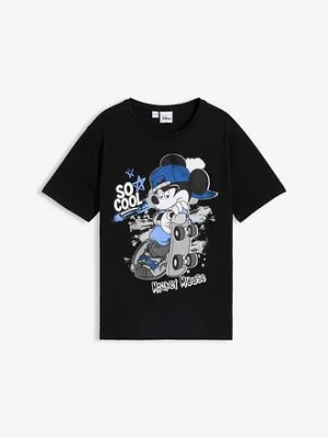 T-shirt z Myszką Miki, z czystej bawełny organicznej bonprix