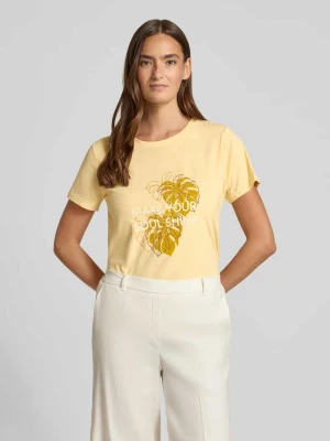 t-shirt z nadruk z napisem i motywem model 'RINA' Soyaconcept
