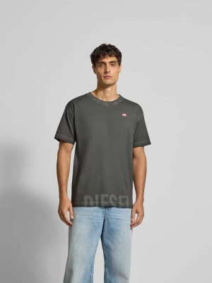 T-shirt z nadrukami z logo Diesel Czarny