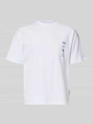T-shirt z nadrukami z logo i okrągłym dekoltem ANOTHER COTTON LAB