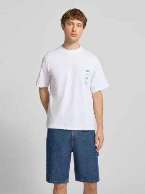T-shirt z nadrukami z logo i okrągłym dekoltem ANOTHER COTTON LAB