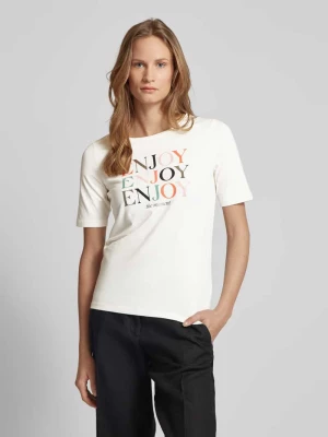 T-shirt z nadrukami z logo model ‘ENJOY’ s.Oliver RED LABEL
