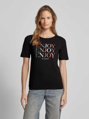 T-shirt z nadrukami z logo model ‘ENJOY’ s.Oliver RED LABEL