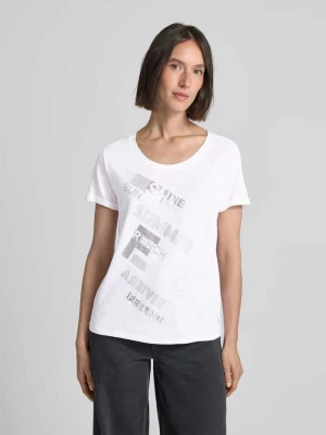 T-shirt z nadrukami z napisem monari