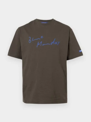 T-shirt z nadrukiem A-Cold-Wall brązowy