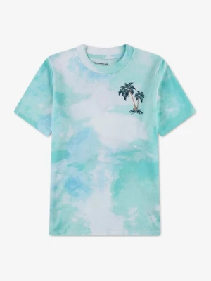 T-shirt z nadrukiem Abercrombie & Fitch biały