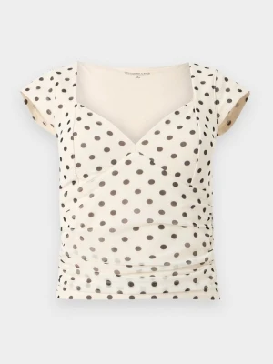 T-shirt z nadrukiem Abercrombie & Fitch biały