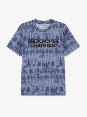 T-shirt z nadrukiem Abercrombie & Fitch ciemnoszary melanż