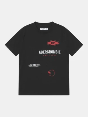 T-shirt z nadrukiem Abercrombie & Fitch czarny
