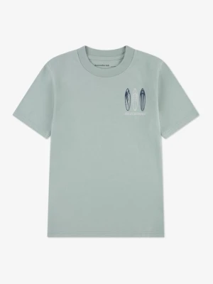 T-shirt z nadrukiem Abercrombie & Fitch zielony