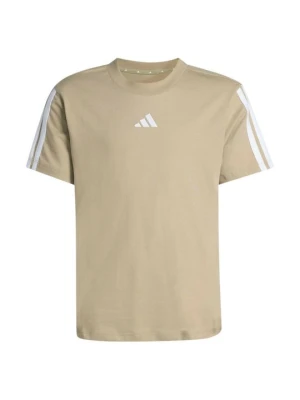 T-shirt z nadrukiem Adidas beżowy