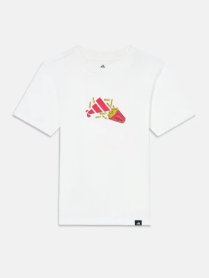 T-shirt z nadrukiem Adidas biały