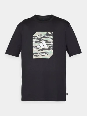 T-shirt z nadrukiem Adidas czarny