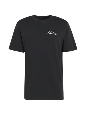 T-shirt z nadrukiem Adidas czarny