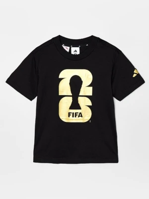 T-shirt z nadrukiem Adidas czarny