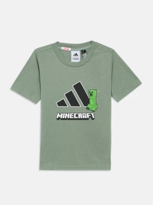 T-shirt z nadrukiem Adidas khaki