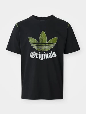 T-shirt z nadrukiem adidas Originals czarny