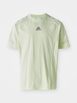 T-shirt z nadrukiem adidas Originals zielony