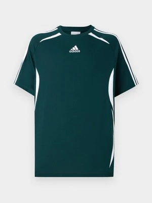 T-shirt z nadrukiem adidas Originals ciemnozielony