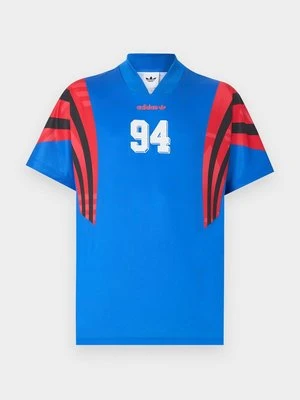 T-shirt z nadrukiem adidas Originals niebieski