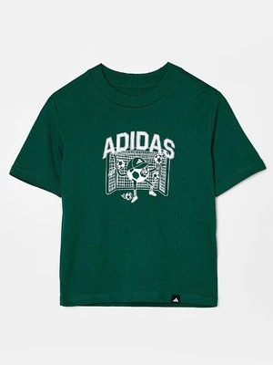 T-shirt z nadrukiem adidas Originals zielony