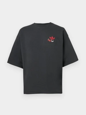 T-shirt z nadrukiem adidas Originals antracytowy