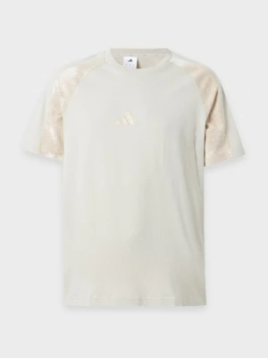 T-shirt z nadrukiem adidas Originals beżowy