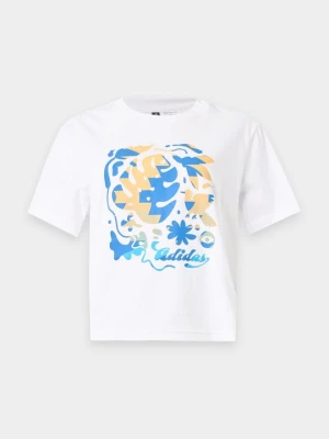 T-shirt z nadrukiem adidas Originals biały