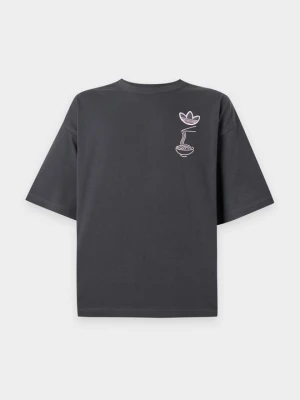 T-shirt z nadrukiem adidas Originals ciemnoszary