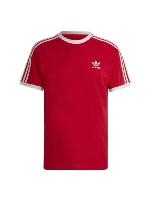 T-shirt z nadrukiem adidas Originals czerwony