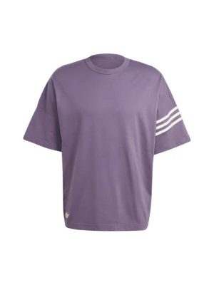 T-shirt z nadrukiem adidas Originals fioletowy