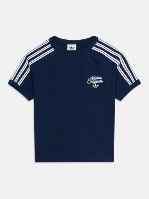 T-shirt z nadrukiem adidas Originals granatowy