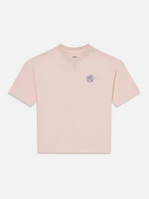T-shirt z nadrukiem adidas Originals jasnoróżowy
