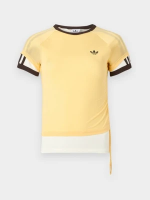 T-shirt z nadrukiem adidas Originals jasnożółty