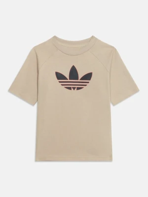 T-shirt z nadrukiem adidas Originals khaki