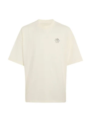 T-shirt z nadrukiem adidas Originals mleczny
